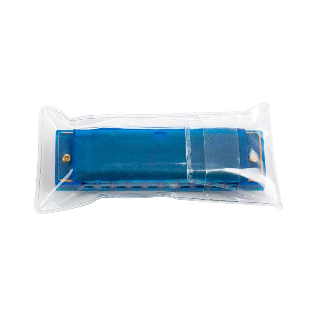 Hohner Translucent Harp Harmonica - C/Blue with case