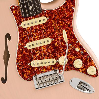 Fender Limited Edition American Professional II Stratocaster Thinline in Shell Pink