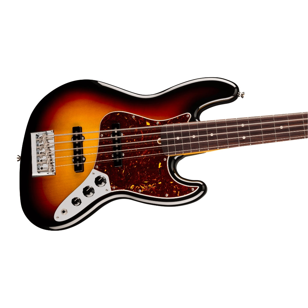Fender - American Professional Jazz Bass V Guitar - 3-Color Sunburst, Rosewood Fingerboard