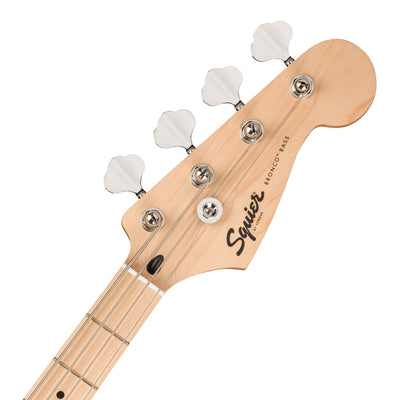 Squier Sonic™ Bronco™ Bass - Maple Fingerboard - White Pickguard - Tahitian Coral