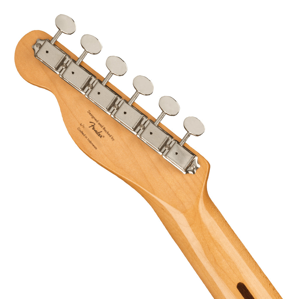 Squier FSR Classic Vibe 70s Telecaster Thinline Maple Fingerboard with Blocks and Binding Black Pickguard Olympic White