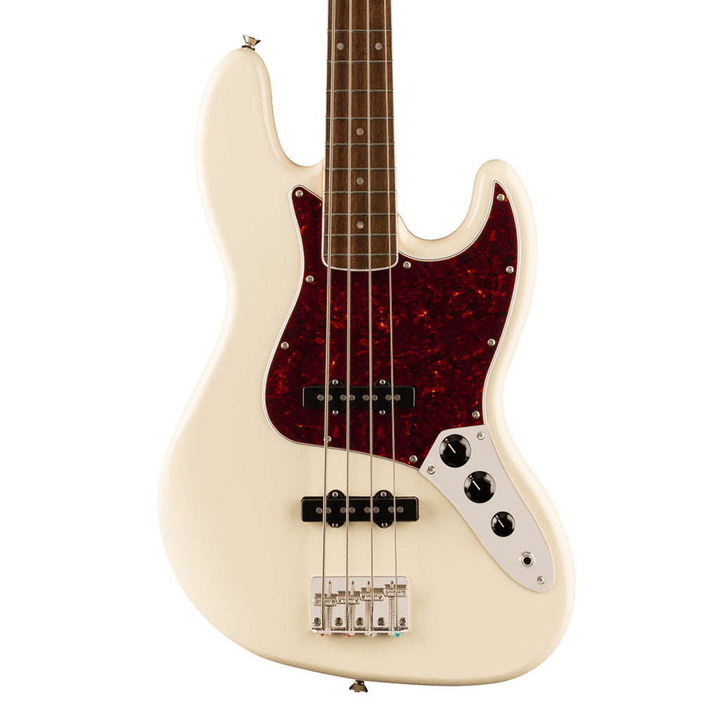 Squier Limited Edition Classic Vibe Mid 60s Jazz Bass in Olympic White
