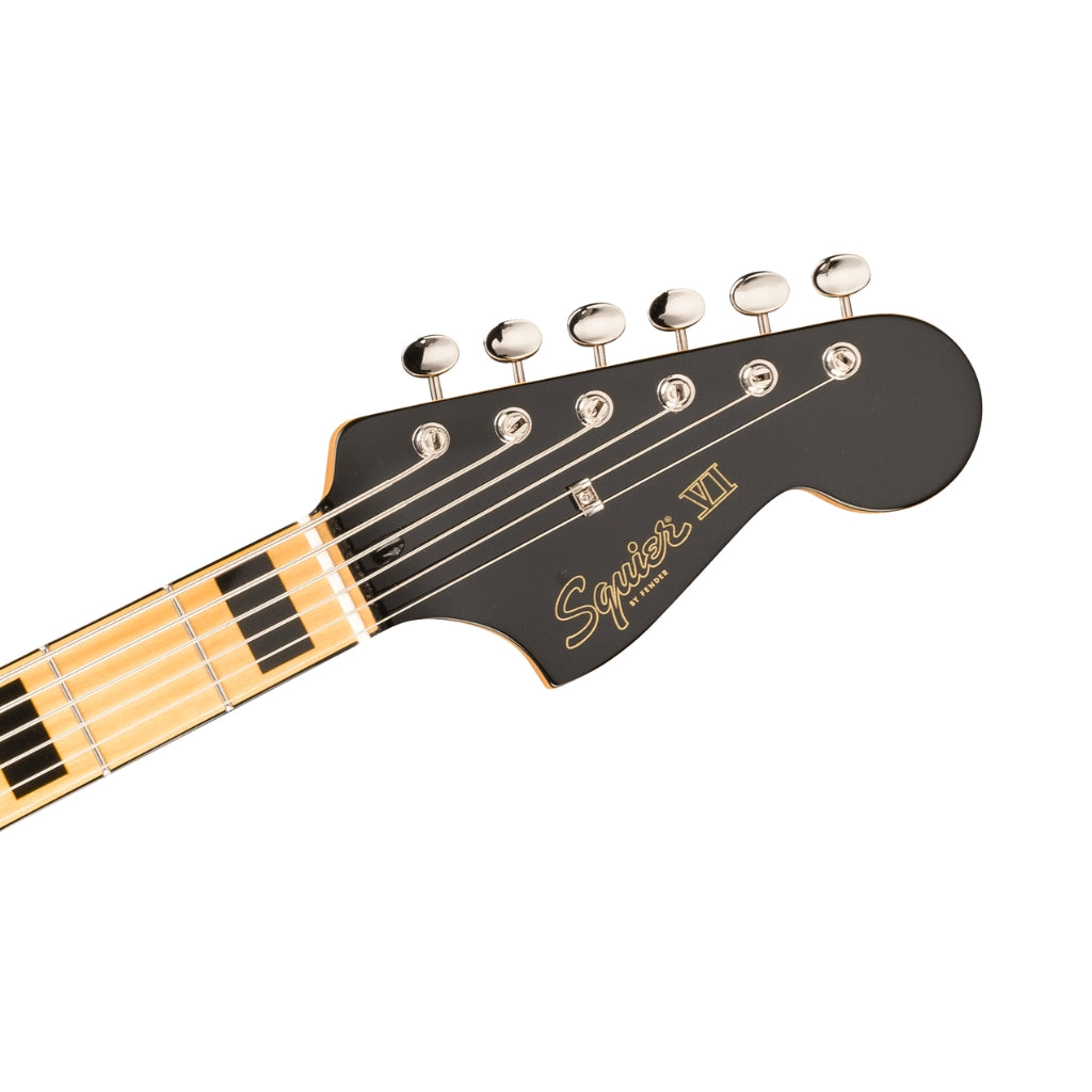 Squier - FSR Classic Vibe Bass VI Bass Guitar - Black, Maple Fingerboard