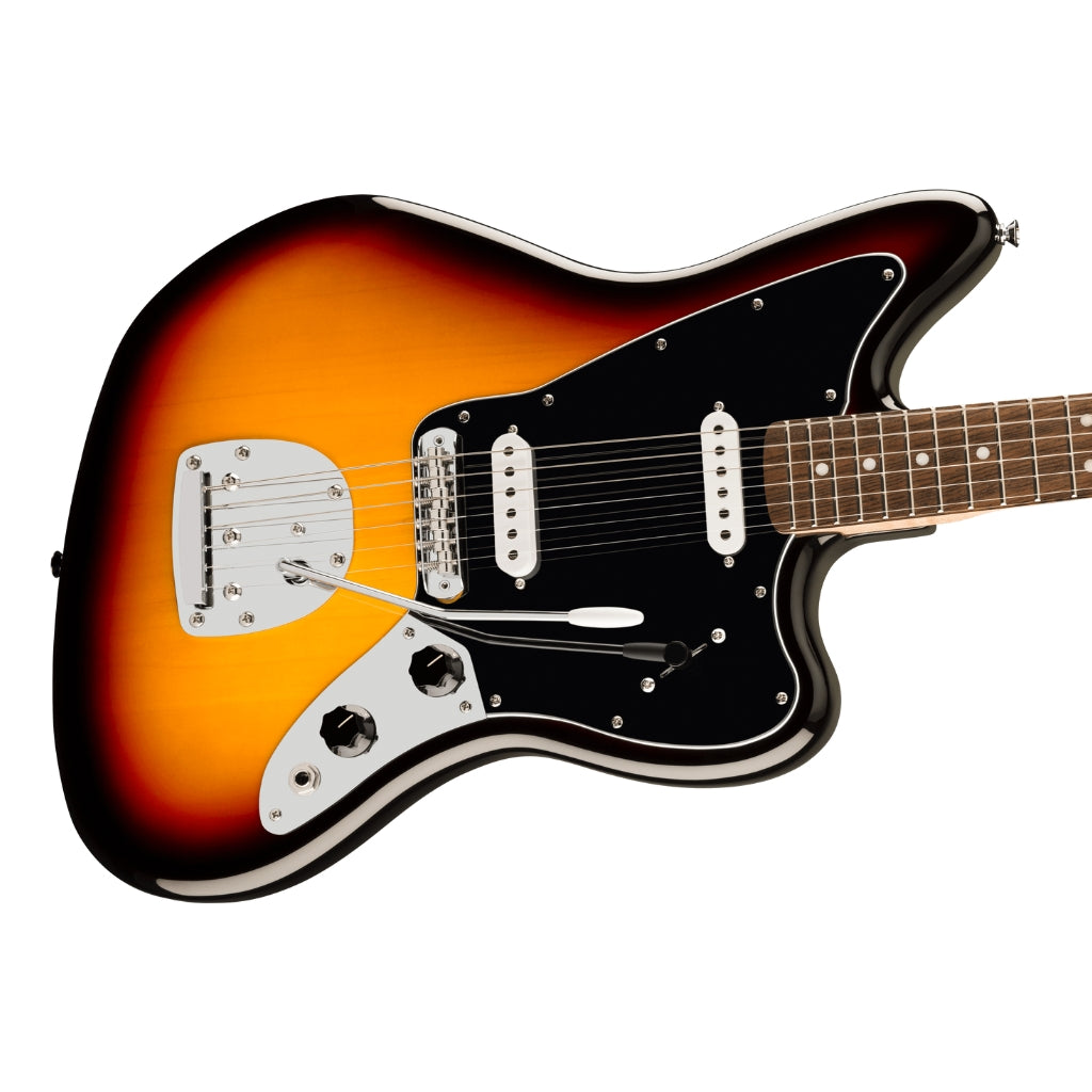 Squier - Affinity Series Jaguar with Laurel Fingerboard and Black Pickguard - 3 Colour Sunburst