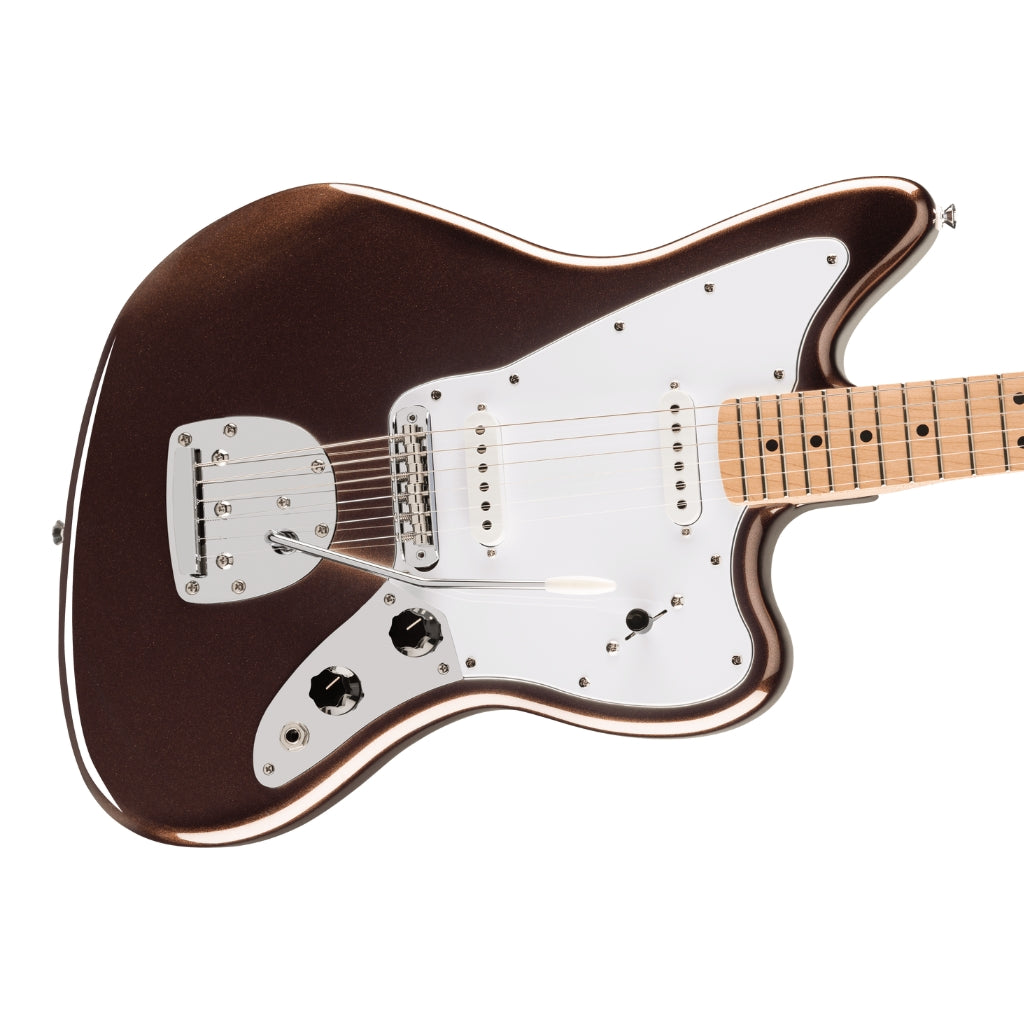 Squier - Affinity Series Jaguar with Maple Fingerboard and White Pickguard - Mystic Metallic Brown
