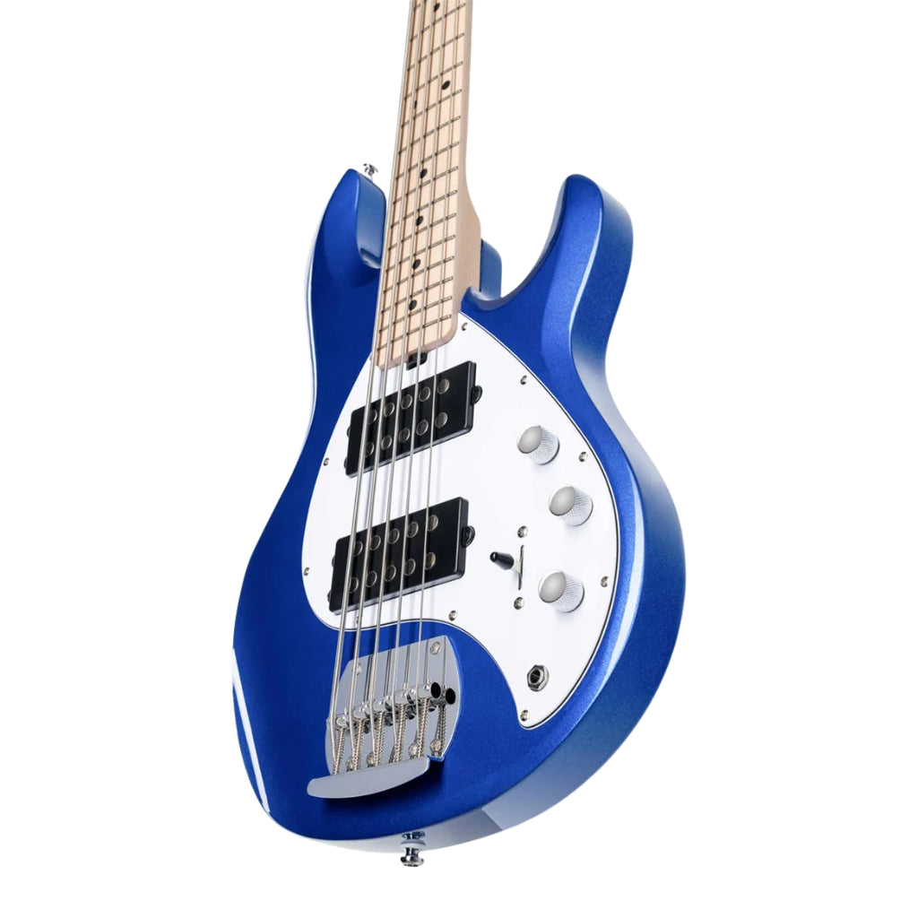Sterling By Music Man StingRay RAY5HH 5-String Bass Guitar - Cobra Blue