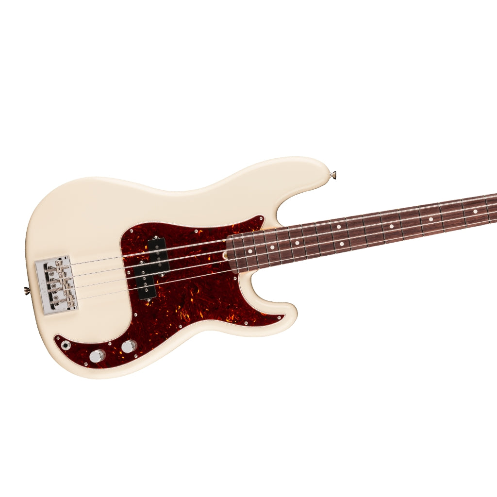 Fender American Professional Precision Bass Guitar - Olympic White, Rosewood Fingerboard