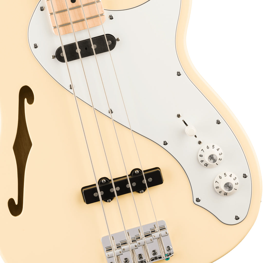Squier Paranormal Precision Bass Thinline SJ Laurel Fingerboard - Vintage White