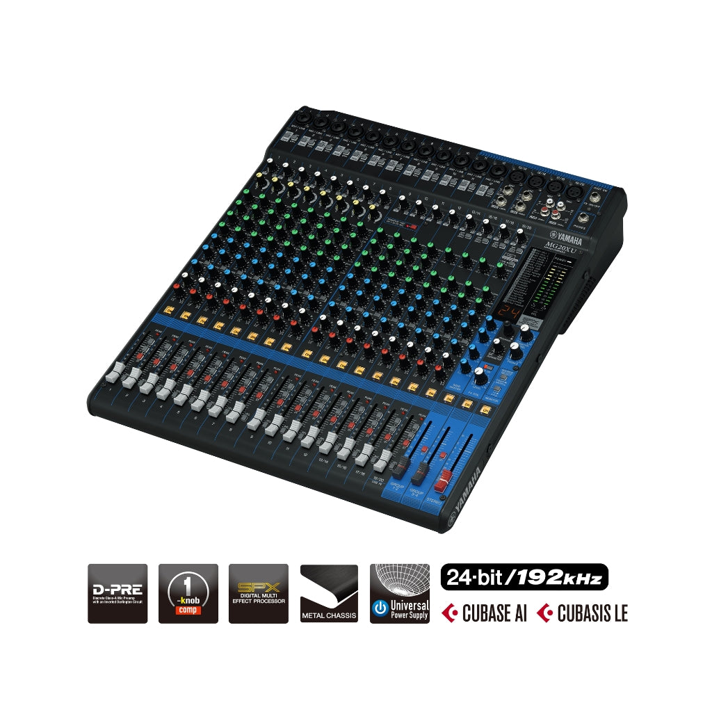 Yamaha - MG20XU 20-channel - Mixer with USB and FX