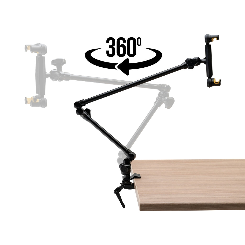 Hercules - Stands DG327B - Tablet/Smartphone Boom Arm Holder