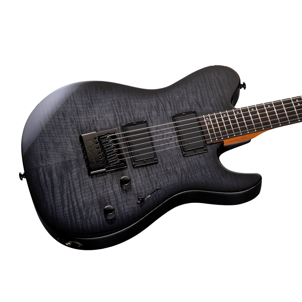 ESP LTD Deluxe TH-1000 ET Electric Guitar - See-thru Black Sunburst