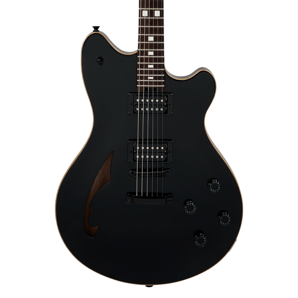 EVH - SA-126 Standard Semi-Hollowbody Electric Guitar - Piano Black