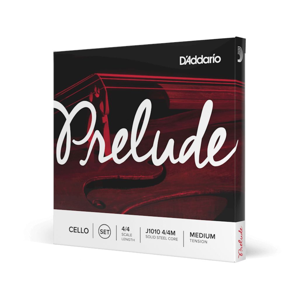 D'Addario J1010 Prelude Cello String Set - 4/4 Size Medium Tension