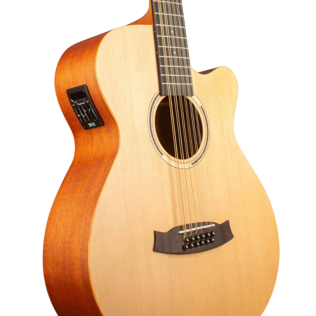 Tanglewood - Roadster II Superfolk 12-String Acoustic-Electric Guitar - Natural Satin