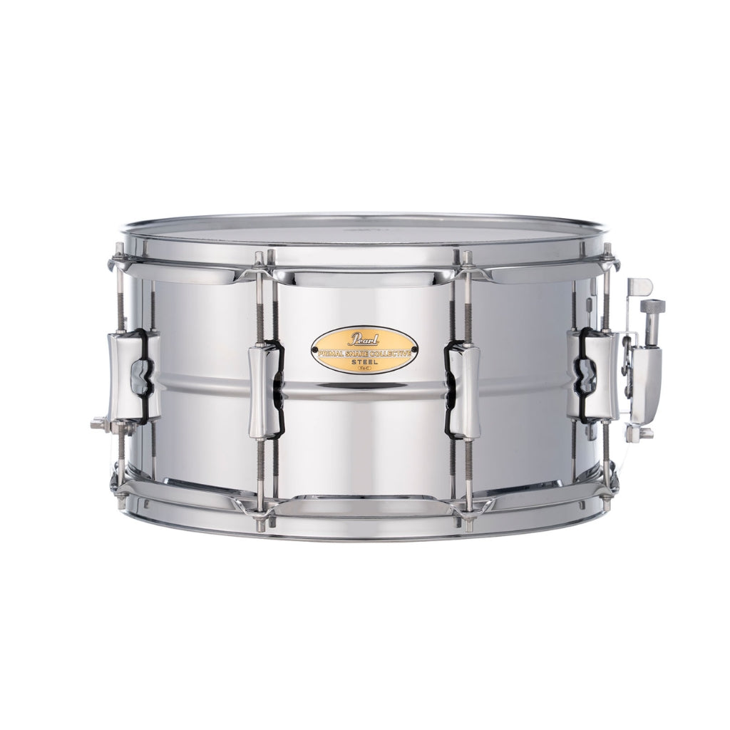 Pearl - Primal Collective Snare Drum - 7 inches x 13 inches, Brushed Steel