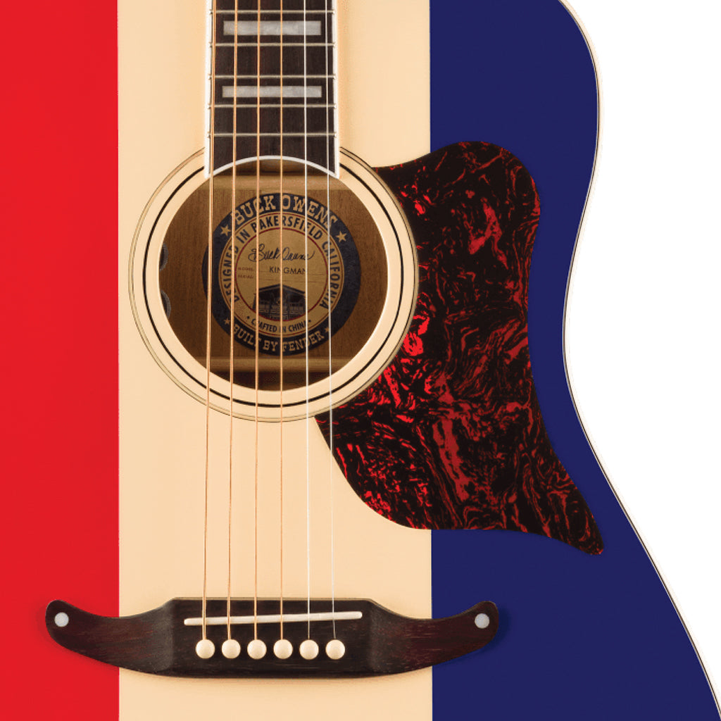 Fender Buck Owens Kingman with Case - Red White and Blue