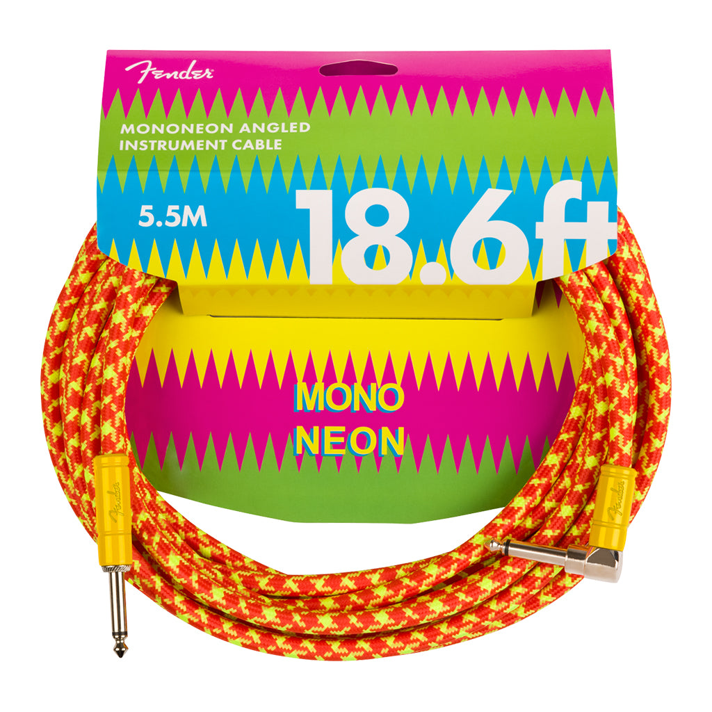Fender MonoNeon Instrument Cable 18.6' Orange
