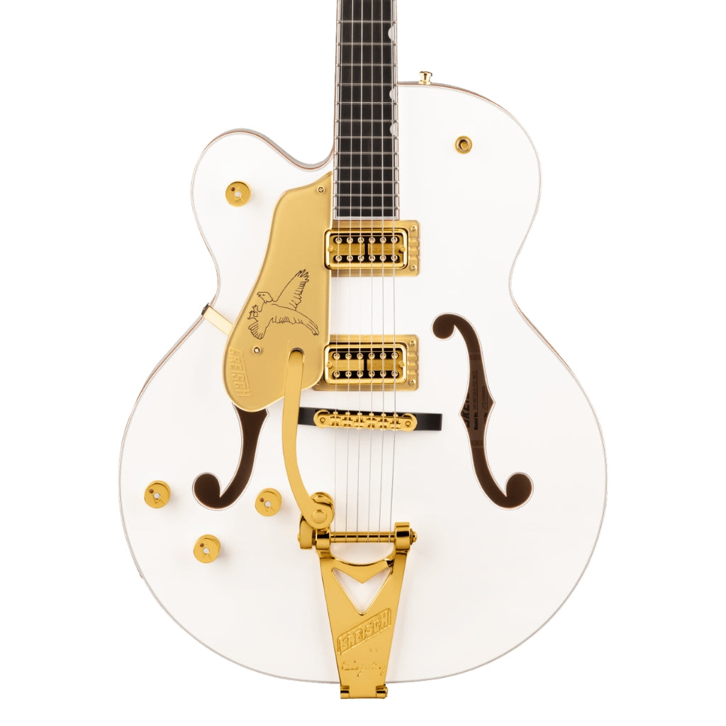 Gretsch - G6136TG-LH Players Edition Falcon Left-Handed Electric Guitar - White, Ebony Fingerboard