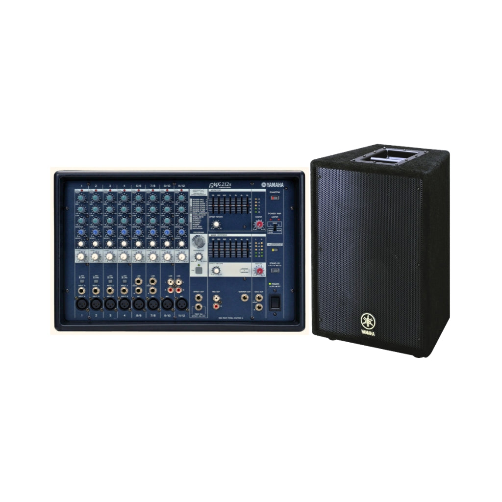 Yamaha EMX212S Powered Mixer w/A10 PA Speaker