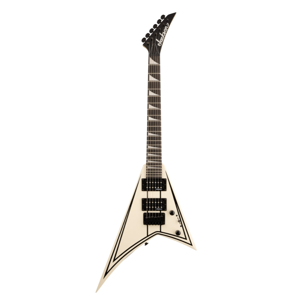 Jackson - RR Minion JS1XM Electric Guitar - Snow White with Black Pinstripes, Amaranth Fingerboard