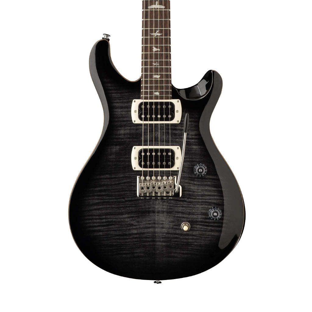 PRS SE CE 24 Flame Maple Top Electric Guitar - Charcoal Burst sky music
