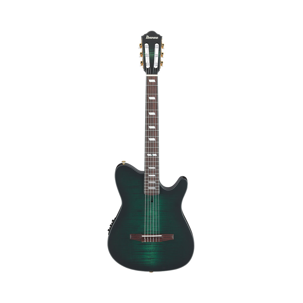 Ibanez FRH20FMN Nylon String Guitar Flamed Maple - Deep Emerald Green Low Gloss