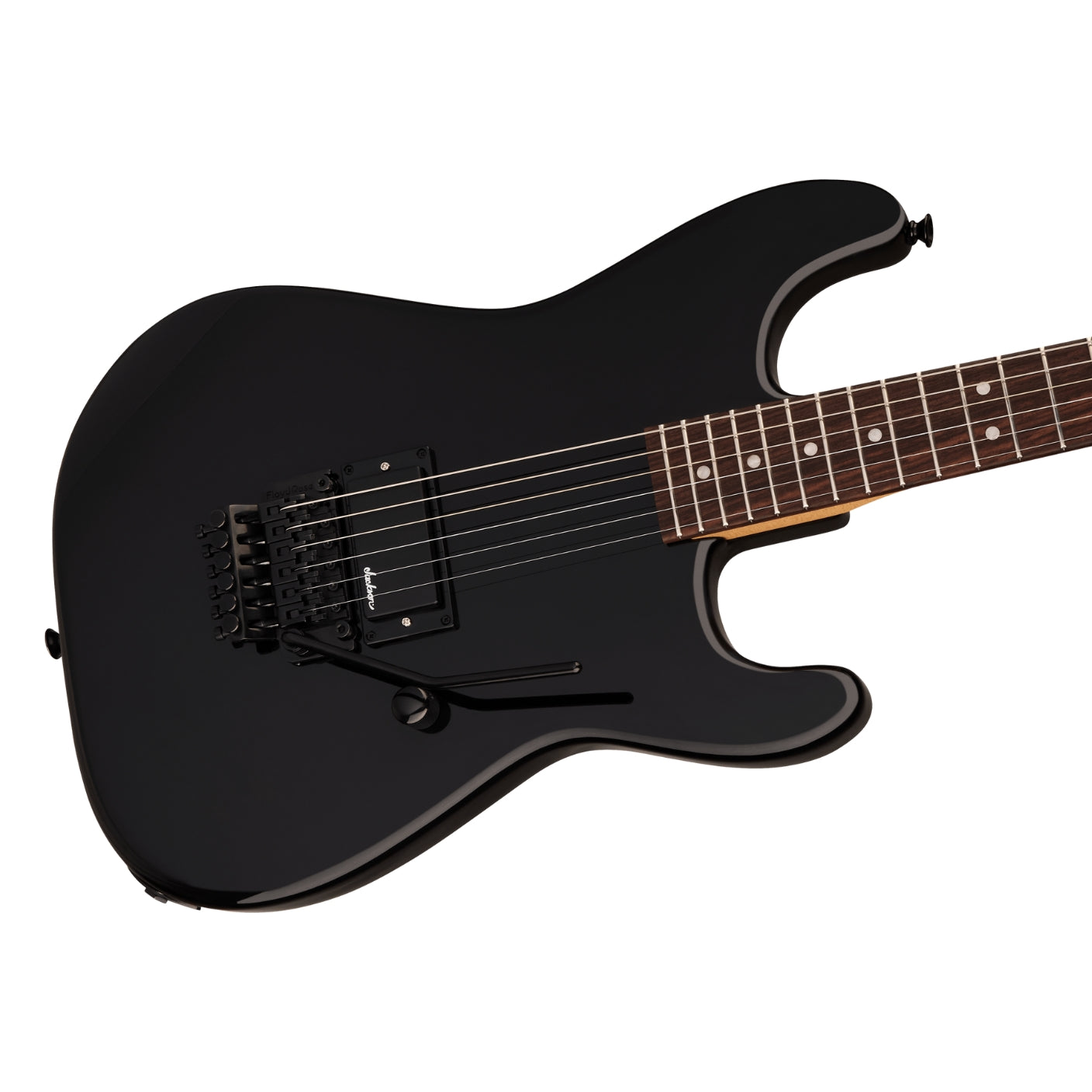 Jackson - Pro Origins 1985 San Dimas SD1A H FR Electric Guitar - Gloss Black, Rosewood Fingerboard