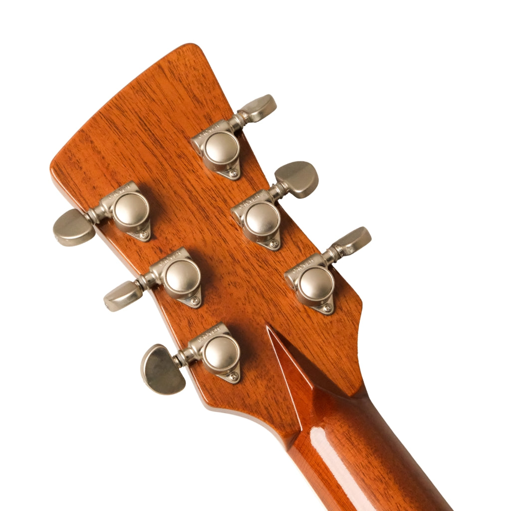 Frank Brothers Radar Deluxe Light Relic Electric Guitar - Nicotine White headstock back