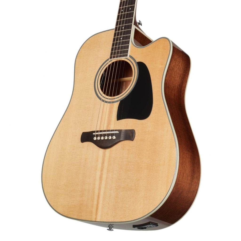 Ibanez - AW70ECE Artwood Solid Acoustic/Electric Guitar - Natural High Gloss