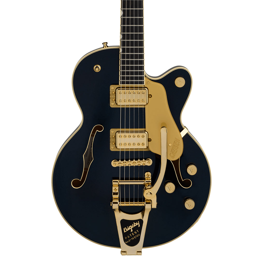 Gretsch Broadkaster Jr. LX Center Block with String Thru Bigsby & Gold Hardware Midnight Sapphire Ebony Fingerboard