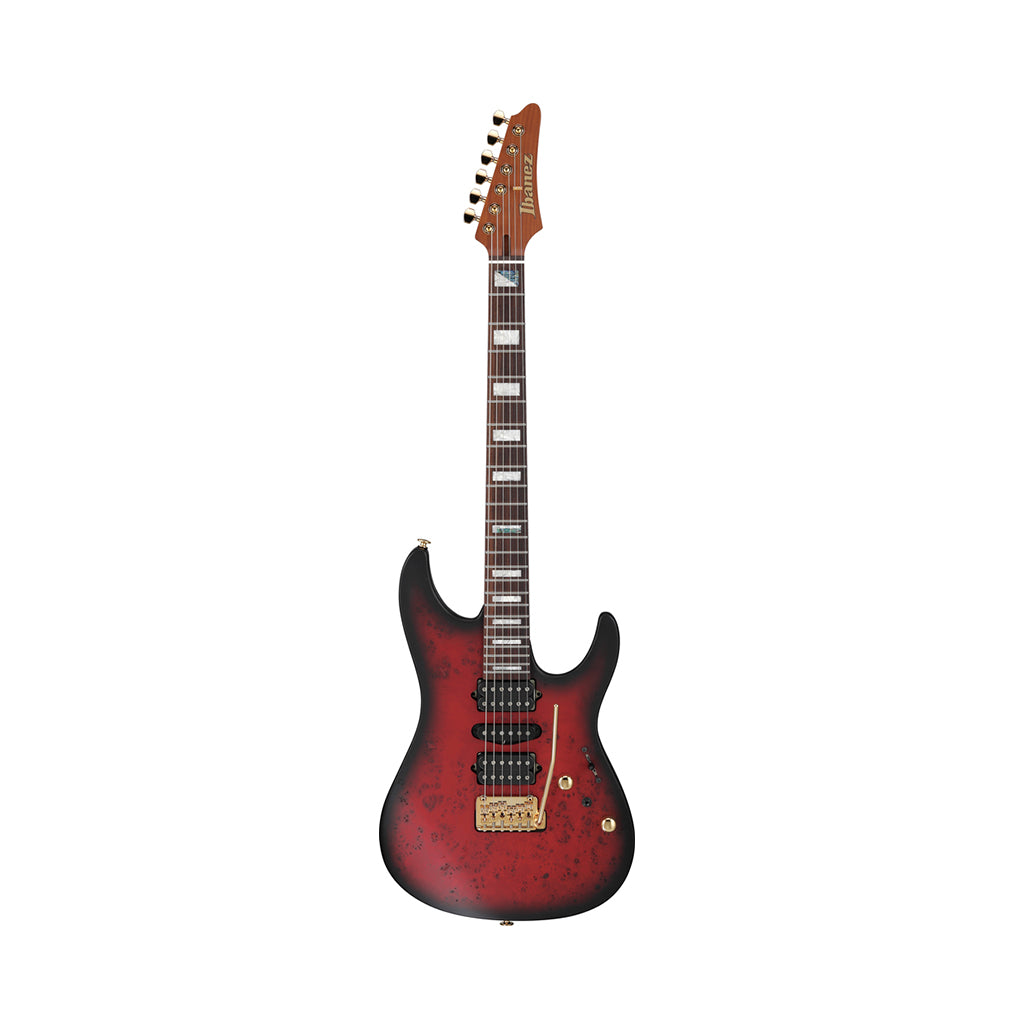 Ibanez KIKO300 Kiko Loureiro Signature Electric Guitar - Ruby Red Sunburst Flat