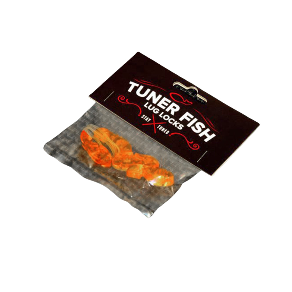 Tuner Fish - Lug Locks - Orange, 4 Pack