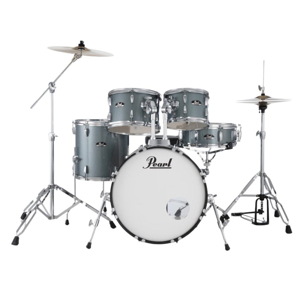 Pearl - Roadshow 20" 5pc Fusion Drum Kit with Hardware and Cymbals - Charcoal Metallic