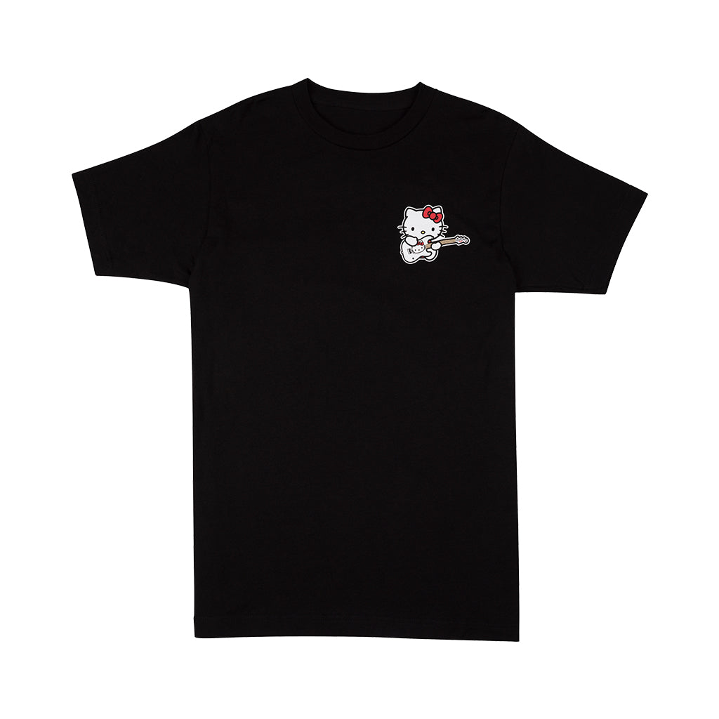 Fender x Hello Kitty Small Hit Logo Front Graphic Tee Black - Large