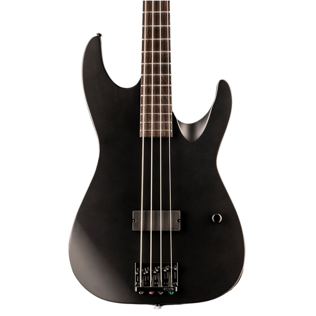 ESP LTD - M-4 Black Metal Bass Guitar - Black Satin