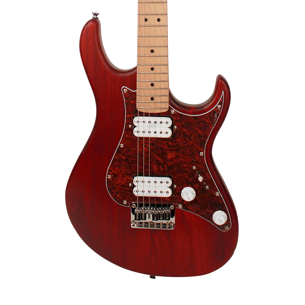 Cort G100 HH Electric Guitar - Open Pore Black Cherry