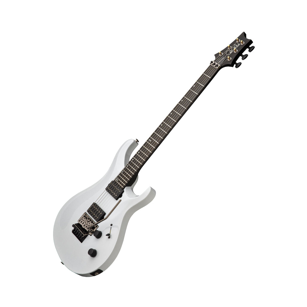 PRS Tekton Floyd Electric Guitar with Floyd Rose Tremolo - White Holoflake w/Black Satin Neck