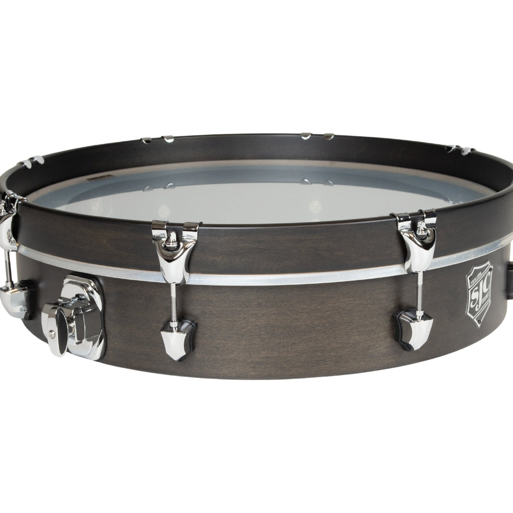 SJC Custom Drums - Navigator UFO Tom - 4 inches x 20 inches, Ghost Black