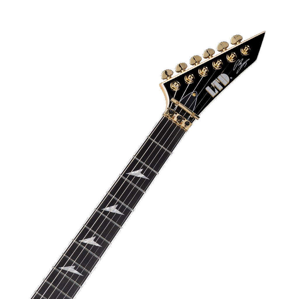 ESP LTD Alexi Laiho Signature Arrowhead SE 20th Anniversary Electric Guitar - Black w/Yellow Bevels