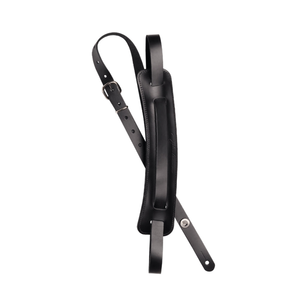 D'Addario - John Lennon Signature Strap - Black Leather w/Pad