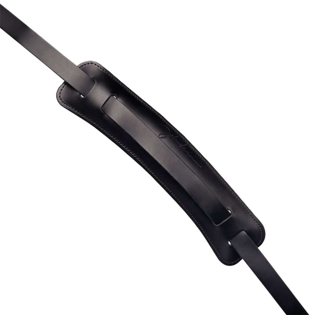 D'Addario - John Lennon Signature Strap - Black Leather w/Pad