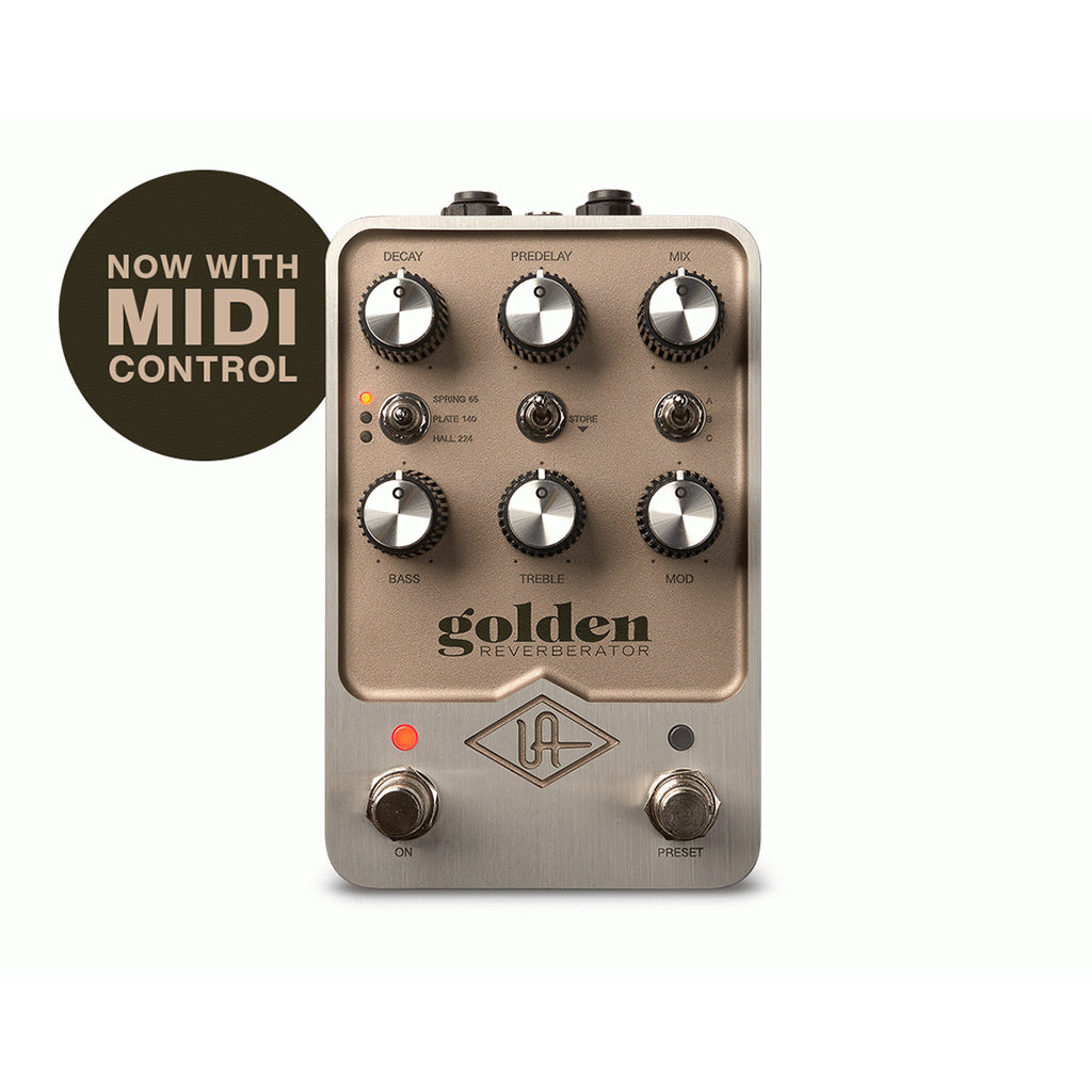 Universal Audio UAFX Golden Reverberator Effects Pedal
