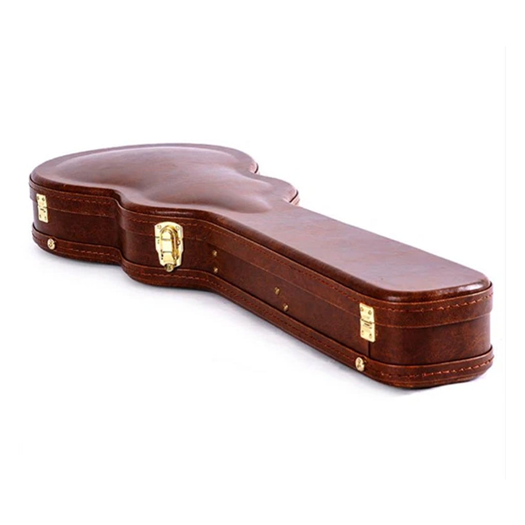 Nameless Premium LP Case - Brown Exterior with Red Plush Interior