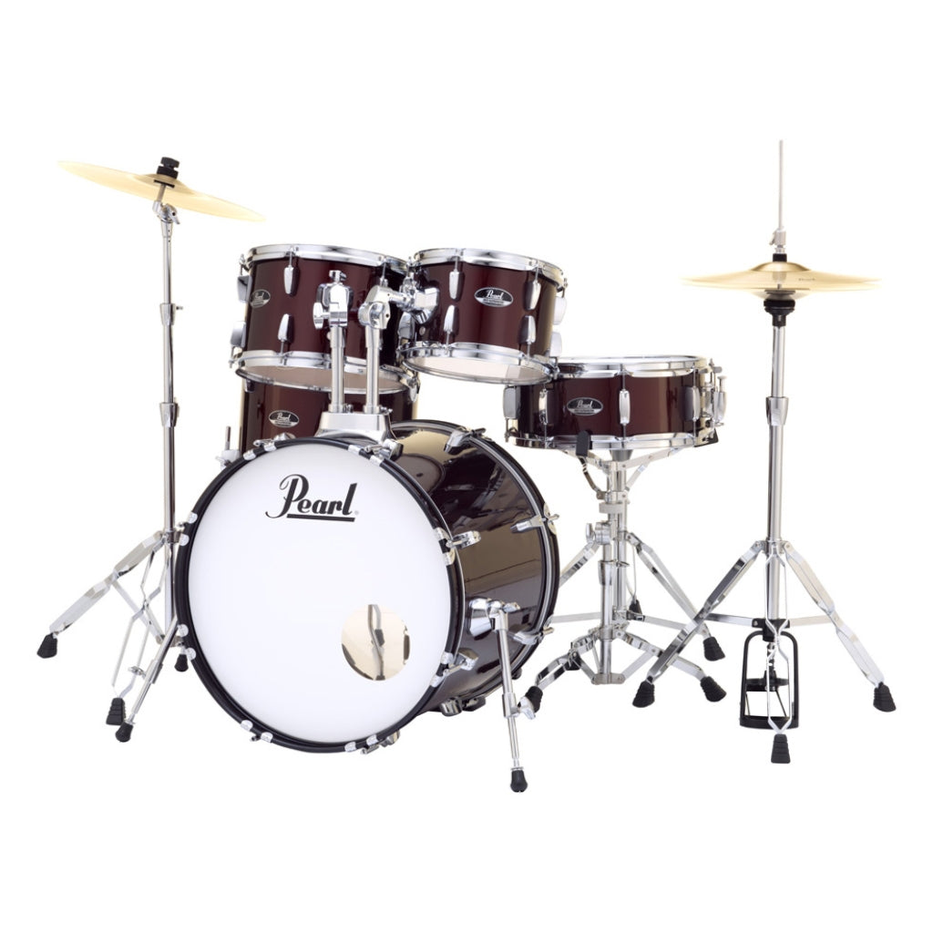 Pearl - Roadshow 20" 5pc Fusion Drum Kit with Hardware and Cymbals - Red Wine