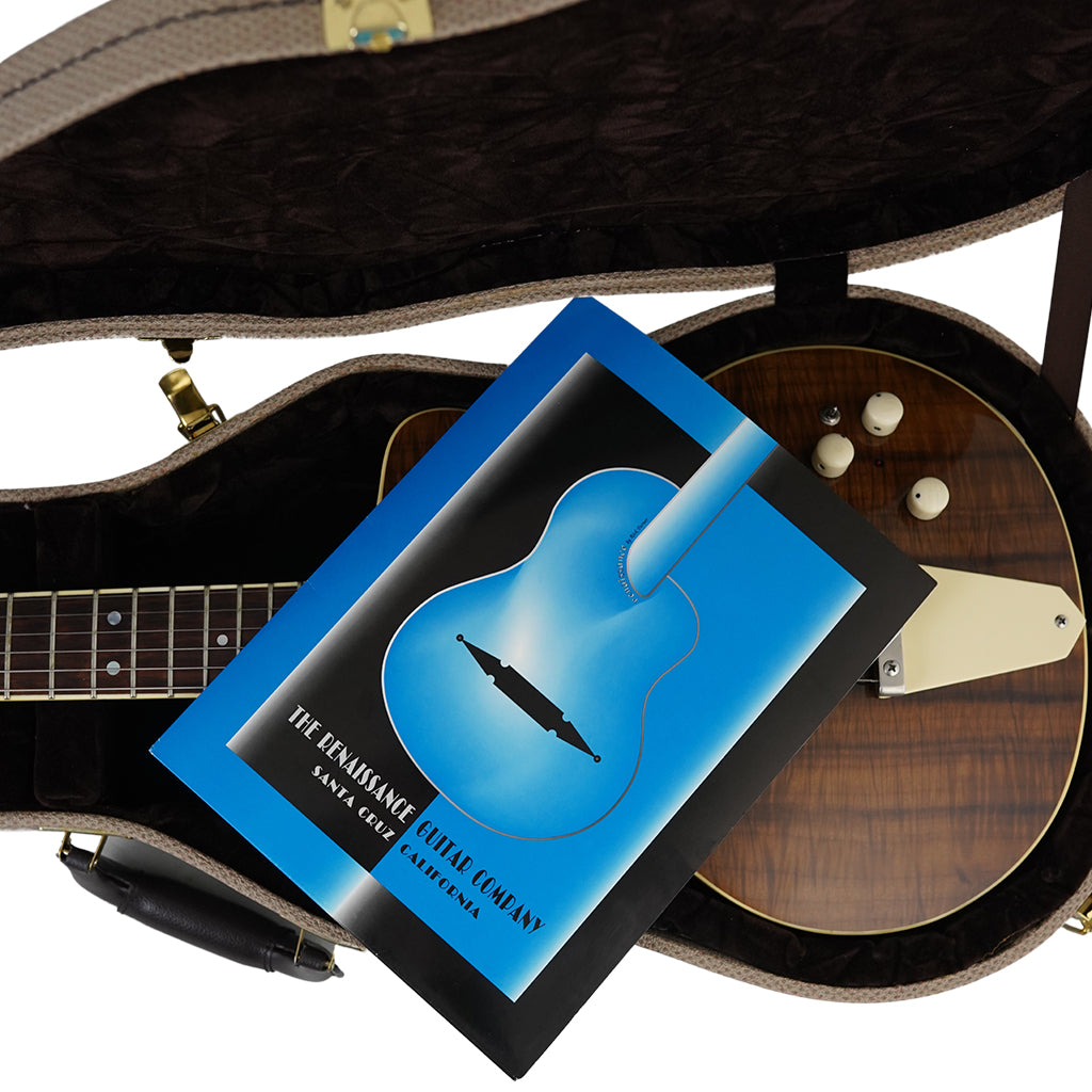 Rick Turner 2016 Model 1 C LB Deluxe Featherweight with Myrtle Wood Top and Western Red Cedar Body Rare