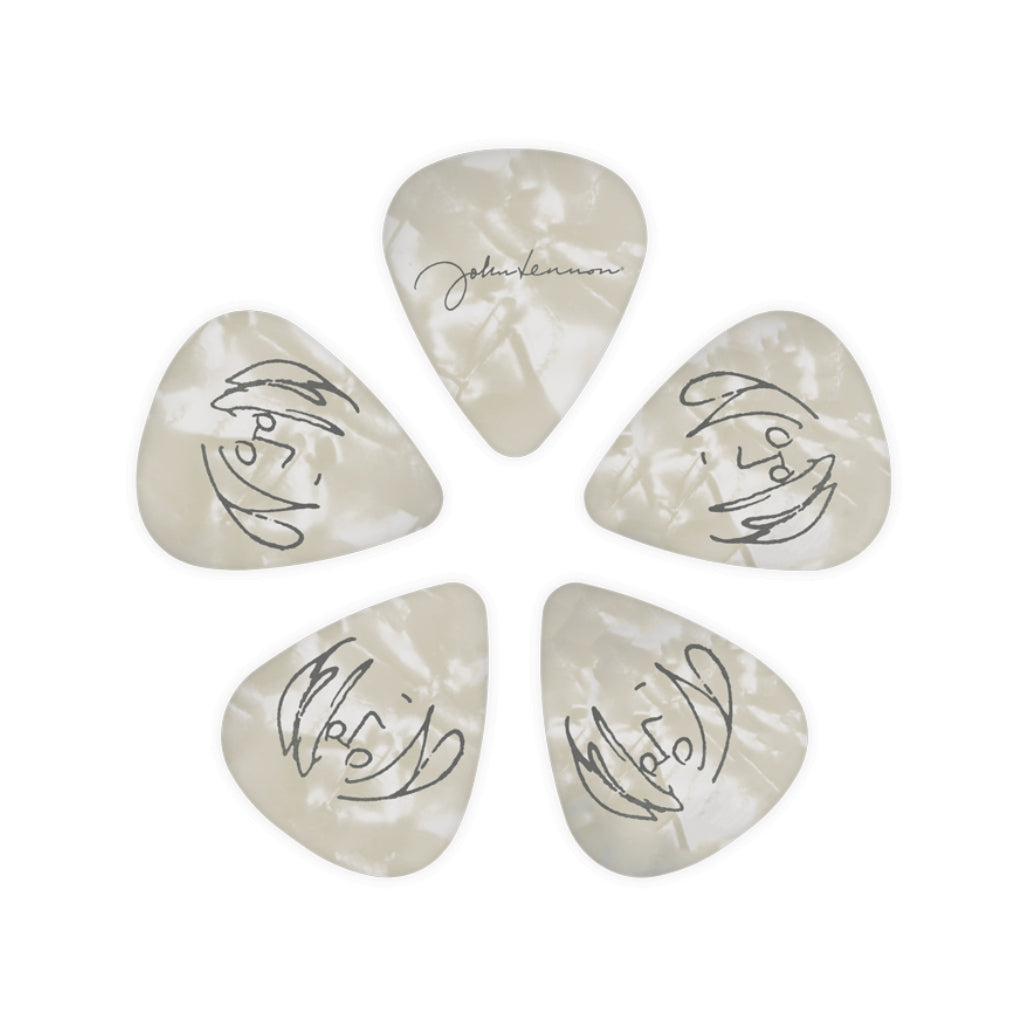 D'Addario John Lennon Signature Guitar Picks - Medium Gauge (.70mm) 10-Pack