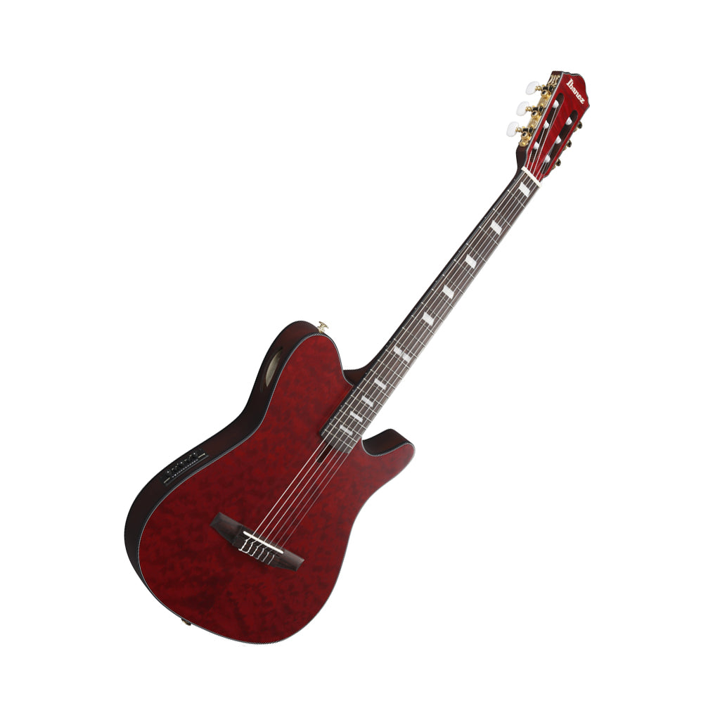 Ibanez FRH20QMN Nylon String Guitar Quilted Maple - Wine Red Low Gloss