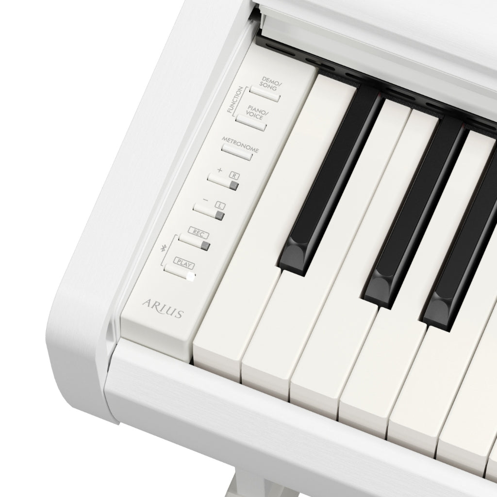 Yamaha - Arius YDP-146 88-key Upright Digital Piano with Bench - White