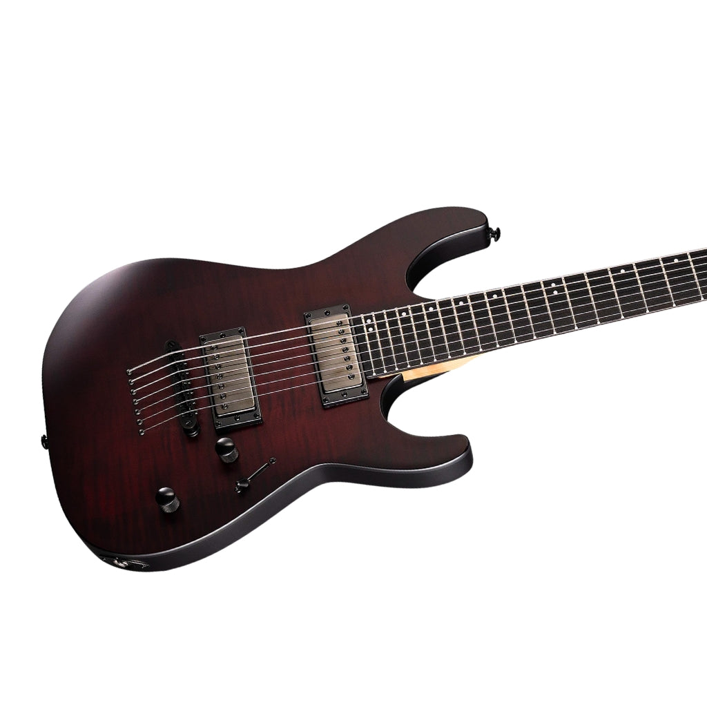 ESP - LTD M-207DX Baritone 7-String Electric Guitar - Crimson Satin