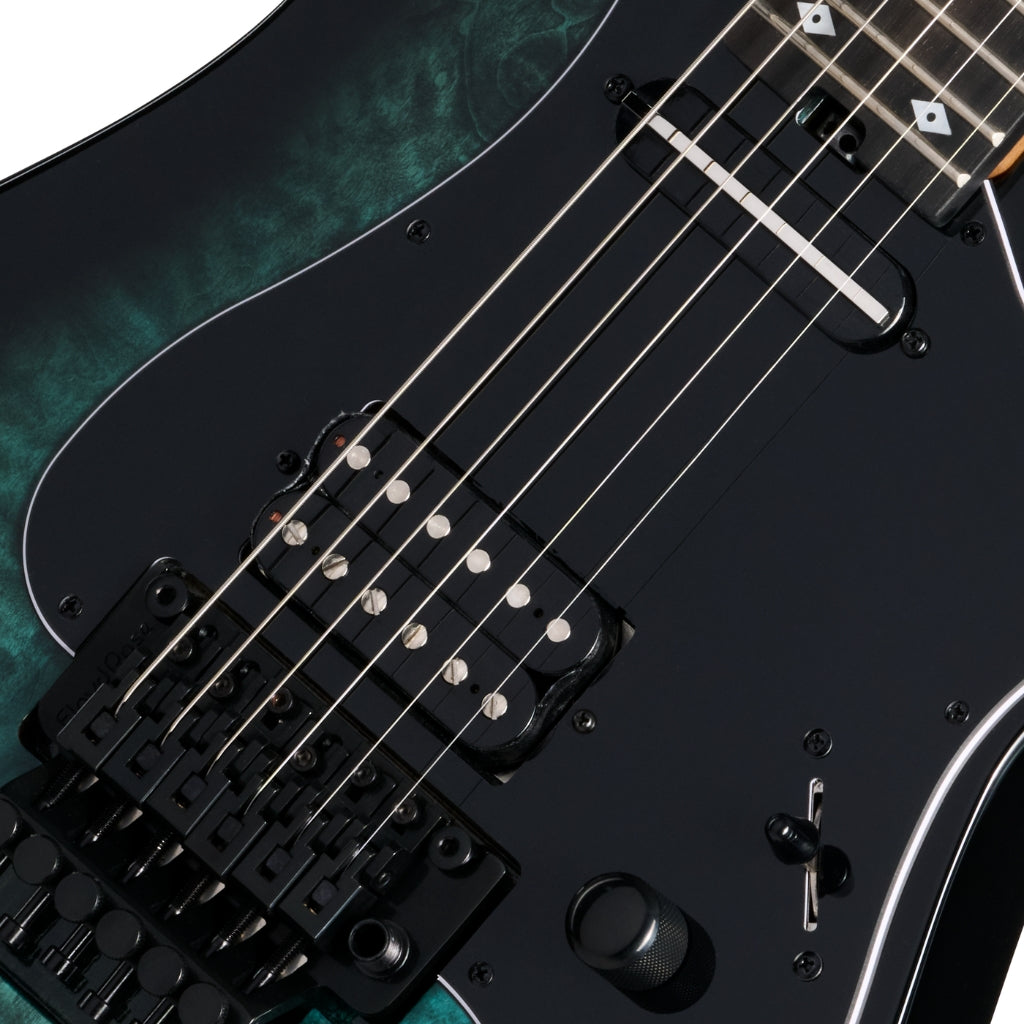 Kramer Volante Quilt HSFR Electric Guitar - Aqua Burst